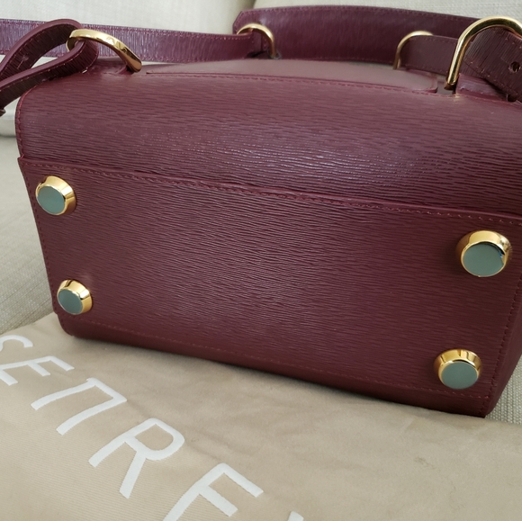 Senreve mini maestra mimosa bag Bordeaux gold hardware brand new with tag - Picture 7 of 13